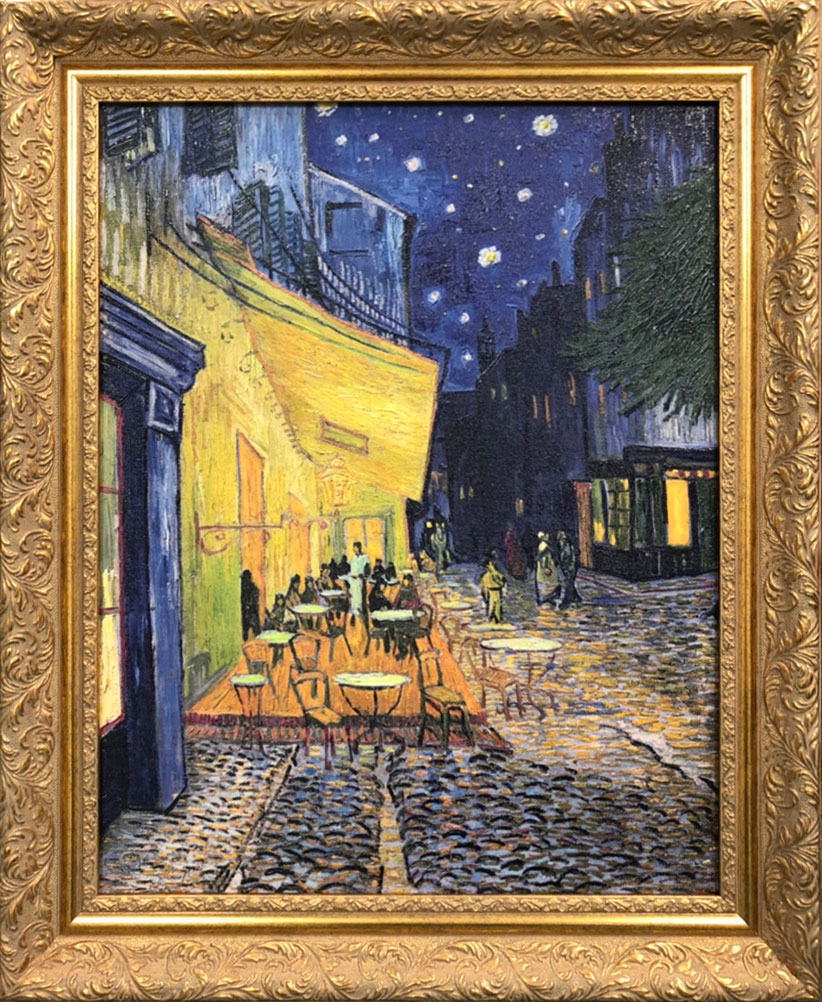 ゴッホ　夜のカフェテラス　ゴッホの立体複製画「アルゴグラフ」 ゴッホの立体複製画「アルゴグラフ」 | アルテノイエ